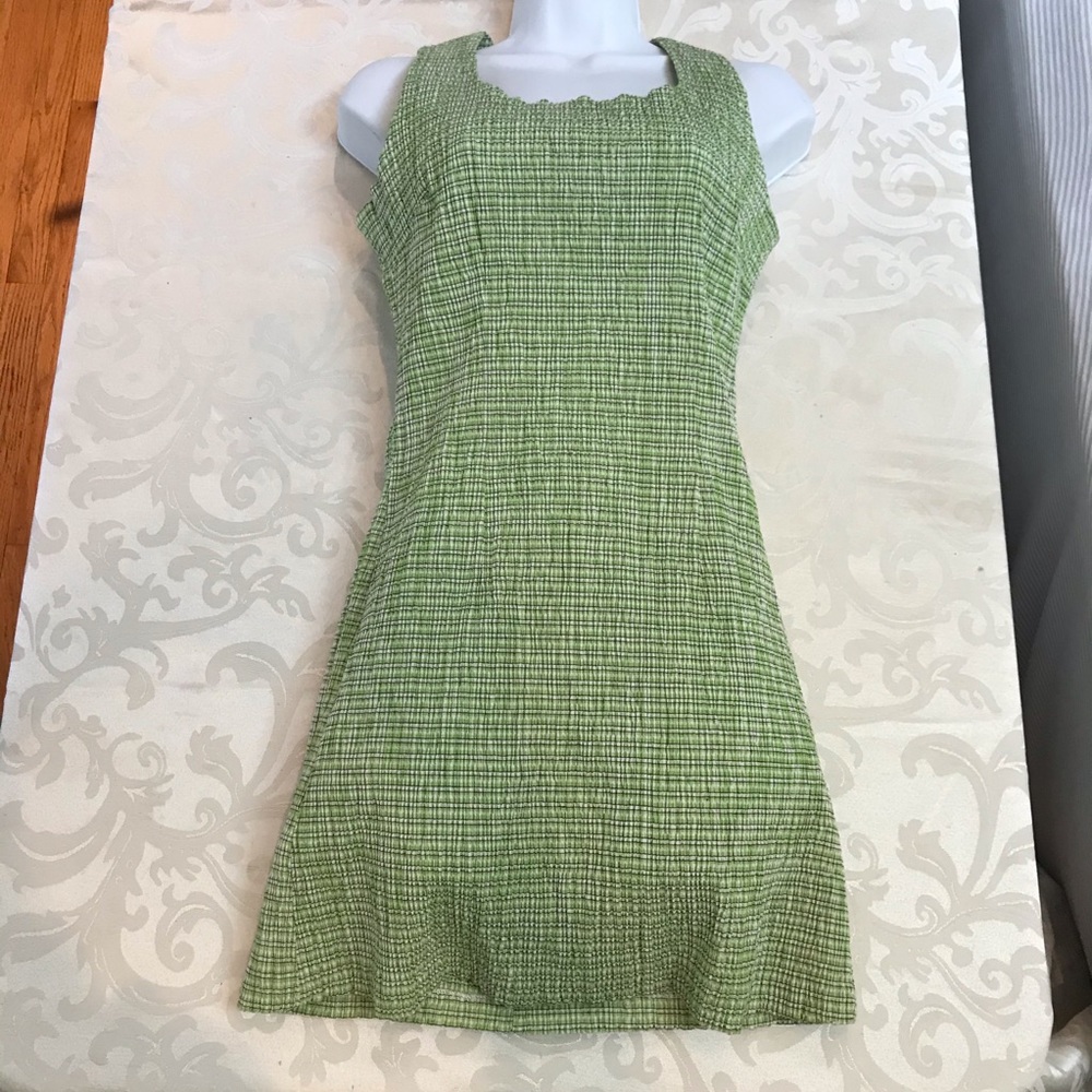 Mini seersucker stretch dress size ladies L